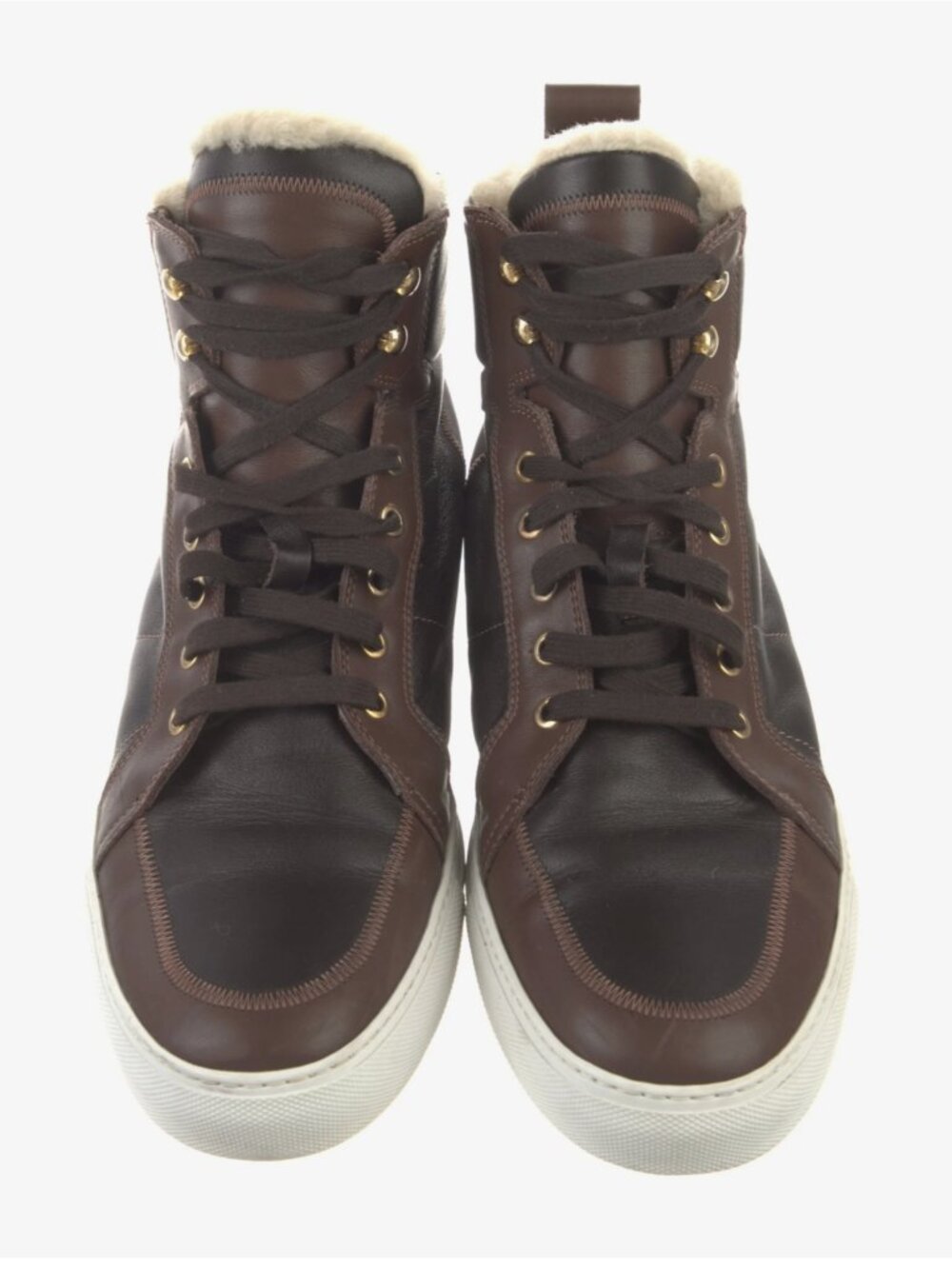 Men's Size 11-1/2 Canali Sherling Lined Boots - Handmade in Italy.